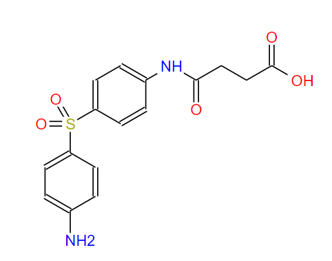 琥珀氨苯砜,4-[[4-[(4-aminophenyl)sulphonyl]phenyl]amino]-4-oxobutyric acid