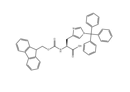 N-Fmoc-N'-三苯甲基-L-组氨酸,Fomc-His(Trt)-OH