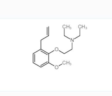 N,N-二乙基-2-[2-甲氧基-6-(2-丙烯基)苯氧基]乙胺,2-Diethylaminoethoxy-3-allylanisol