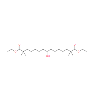 Pentadecanedioic acid, 8-hydroxy-2,2,14,14-tetramethyl-, 1,15-diethyl ester