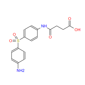 琥珀氨苯砜,4-[[4-[(4-aminophenyl)sulphonyl]phenyl]amino]-4-oxobutyric acid