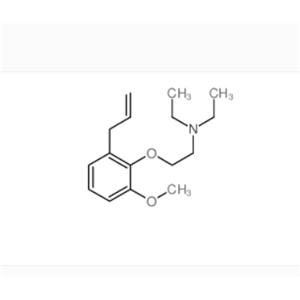 N,N-二乙基-2-[2-甲氧基-6-(2-丙烯基)苯氧基]乙胺,2-Diethylaminoethoxy-3-allylanisol
