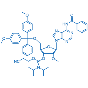 (2R,3R,4R,5R)-5-(6-苯甲酰胺基-9H-嘌呤-9-基)-2-((雙(4-甲氧基苯基)(苯基)甲氧基)甲基)-4-甲氧基四氫呋喃-3-基 (2-氰基乙基)二異丙基亞磷酰胺