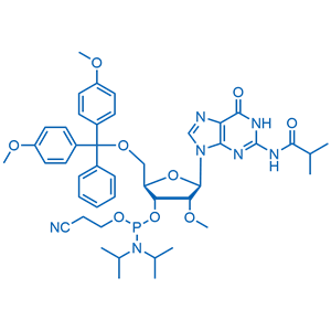 (2R,3R,4R,5R)-2-((双(4-甲氧基苯基)(苯基)甲氧基)甲基)-5-(2-异丁酰胺基-6-氧代-1H-嘌呤-9(6H)-基)-4-甲氧基四氢呋喃-3-基 (2-氰基乙基)二异丙基亚磷酰