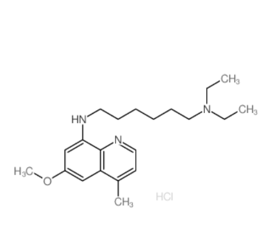 1,6-Hexanediamine,N1,N1-diethyl-N6-(6-methoxy-4-methyl-8-quinolinyl)-, hydrochloride (1:2),1,6-Hexanediamine,N1,N1-diethyl-N6-(6-methoxy-4-methyl-8-quinolinyl)-, hydrochloride (1:2)