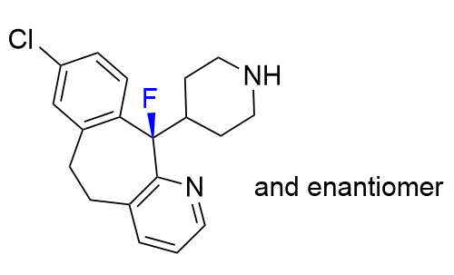 地氯雷他定杂质01,(11RS)-8-chloro-11-fluoro-11-(piperidin-4-yl)-6,11- dihydro-5H-benzo[5,6]cyclohepta[1,2-b]pyridine