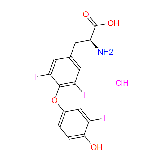 O-(4-羟基-3-碘苯基)-3,5-二碘-L-酪氨酸盐酸盐,O-(4-hydroxy-3-iodophenyl)-3,5-diiodo-L-tyrosine hydrochloride