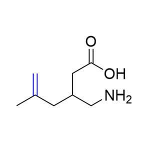 普瑞巴林杂质F,3-(aminomethyl)-5-methylhex-5-enoic acid