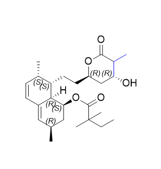 辛伐他汀杂质13,(1S,3R,7S,8S,8aR)-8-(2-((2R,5R)-5-hydroxy-6-oxotetrahydro-2H- pyran-2-yl)ethyl)-3,7-dimethyl-1,2,3,7,8,8a-hexahydronaphthalen-1-yl 2,2-dimethylbutanoate