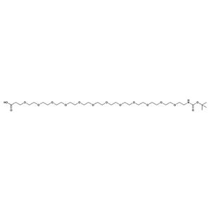 叔丁氧羰基-PEG12-羧酸,t-boc-N-amido-PEG12- acid