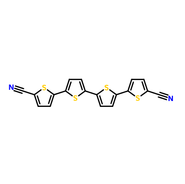 2,2':5',2'':5'',2'''-四噻吩]-5,5'''-二甲腈,2,2':5',2'':5'',2'''-tetrathiophene]-5,5'''-dicarbonitrile