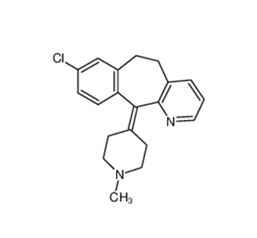 氯雷他定EP杂质G,8-Chloro-6,11-dihydro-11-(1-methyl-4-piperidinylidene)-5H-benzo[5,6]cyclohepta[1,2-b]pyridine