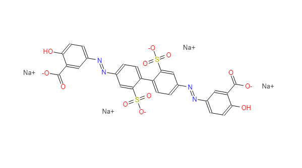 媒介黄 26,tetrasodium 5,5'-[(2,2'-disulphonato[1,1'-biphenyl]-4,4'-diyl)bis(azo)]disalicylate