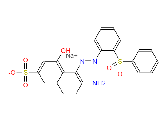 酸性红42,sodium 6-amino-4-hydroxy-5-[[2-(phenylsulphonyl)phenyl]azo]naphthalene-2-sulphonate