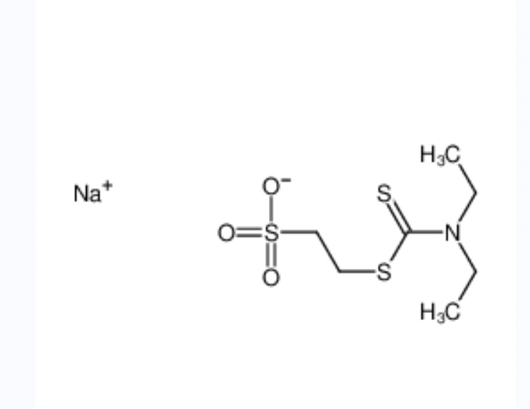 2-(二乙基硫代氨基甲酰硫基)乙烷磺酸鈉,sodium,2-(diethylcarbamothioylsulfanyl)ethanesulfonate