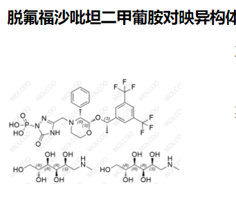 脱氟福沙吡坦二甲葡胺对映异构体,ent-Defluoro Fosaprepitant Dimeglumine