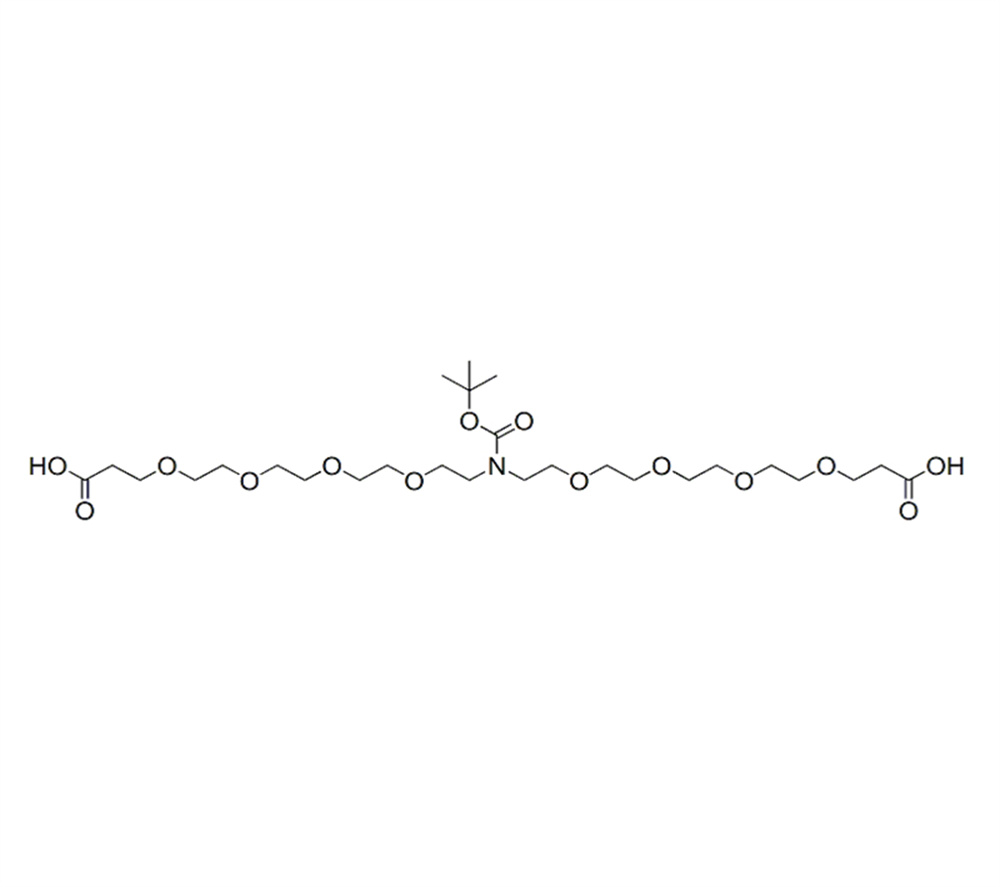 N-叔丁氧羰基-N-双(四聚乙二醇-羧酸),N-Boc-N-bis(PEG4-acid)