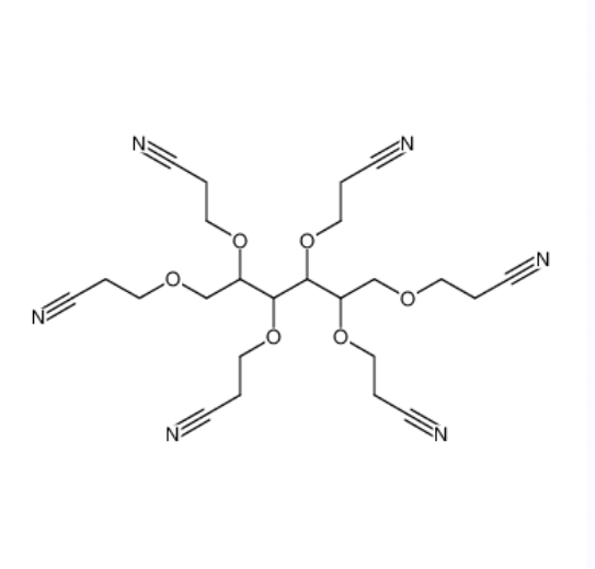 3-[2,3,4,5,6-pentakis(2-cyanoethoxy)hexoxy]propanenitrile,3-[2,3,4,5,6-pentakis(2-cyanoethoxy)hexoxy]propanenitrile