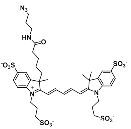 遠(yuǎn)紅外熒光染料Alexa Fluor 647 azide/N3/疊氮,Alexa Fluor 647 azide