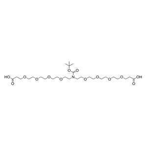 N-叔丁氧羰基-N-双(四聚乙二醇-羧酸),N-Boc-N-bis(PEG4-acid)