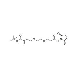 叔丁氧羰基-PEG2-琥珀酰亚胺酯,t-boc-N-amido-PEG2-NHS ester