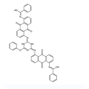 1,1'-[(6-苯氧基-s-三嗪-2,4-二基)二亚胺]二[5-苯甲酰胺基-蒽醌]