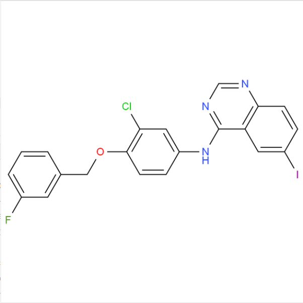 N-[3-氯-4-(3-氟苄氧基)苯基]-6-碘喹唑啉-4-胺,N-[3-Chloro-4-(3-fluorobenzyloxy)phenyl]-6-iodoquinazolin-4-amine