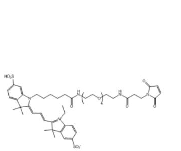 Cy3-PEG-maleimide/MAL，Cy3-聚乙二醇-馬來(lái)酰亞胺,Cy3-PEG-maleimide/MAL