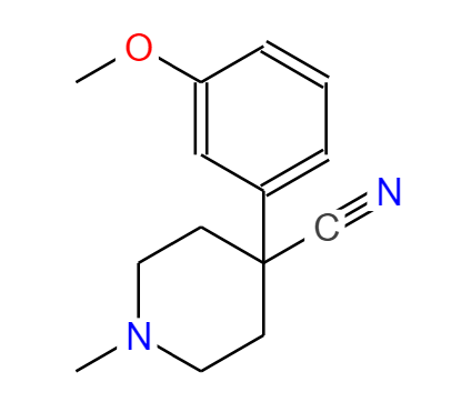 4-氰基-4-(3-甲氧苯基)-1-甲基哌啶,4-Piperidinecarbonitrile,4-(3-methoxyphenyl)-1-methyl-