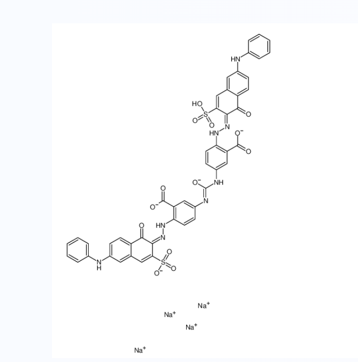 3,3'-(羰基二亚胺)二[6-[[1-羟基-6-(苯基氨基)-3-磺酸基-2-萘基]偶氮]苯甲酸]四钠,tetrasodium,2-[(2E)-2-(6-anilino-1-oxo-3-sulfonatonaphthalen-2-ylidene)hydrazinyl]-5-[[4-[(2Z)-2-(6-anilino-1-oxo-3-sulfonatonaphthalen-2-ylidene)hydrazinyl]