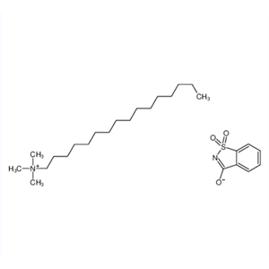 十六烷基三甲基铵糖精酸盐,1,1-dioxo-1,2-benzothiazol-3-olate,hexadecyl(trimethyl)azanium