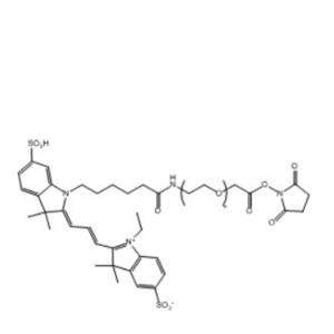 Cy3-PEG-NHS ester，Cy3-聚乙二醇-琥珀酰亚胺活化酯