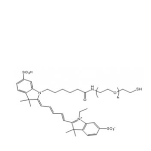 Cy5-聚乙二醇-硫醇/巯基,Cy5-PEG-SH,Cy5-PEG-Thiol