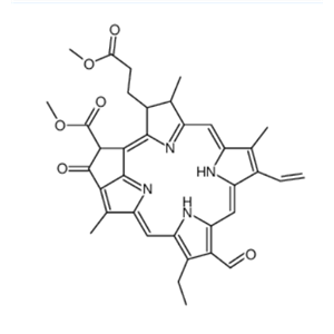 dimethyl [3S-(3α,4β,21β)]-21-carboxylato-14-ethyl-13-formyl-4,8,18-trimethyl-20-oxo-9-vinylphorbine-,dimethyl [3S-(3α,4β,21β)]-21-carboxylato-14-ethyl-13-formyl-4,8,18-trimethyl-20-oxo-9-vinylphorbine-3-propionate