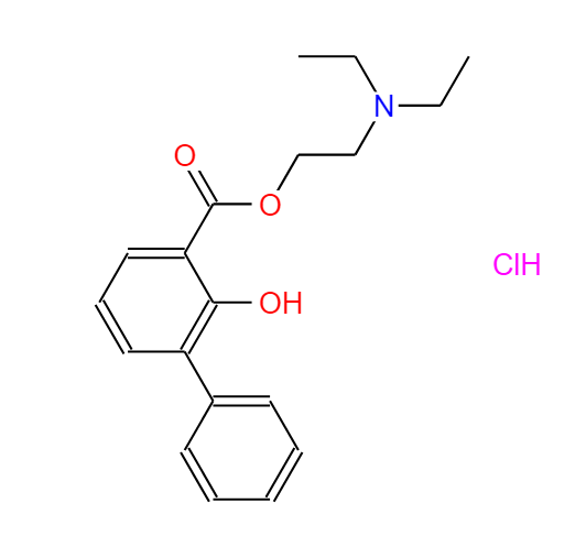 珍尼柳酯盐酸盐,xenysalate hydrochloride