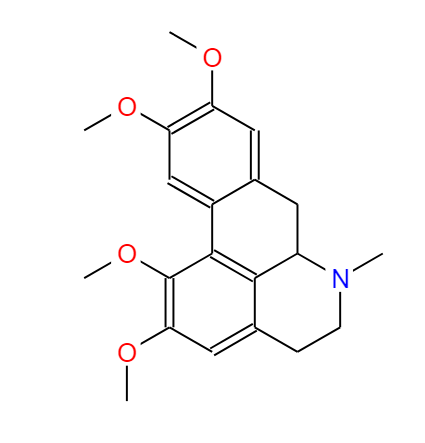 海罂粟碱,1,2,9,10-tetramethoxy-6-methyl-5,6,6a,7-tetrahydro-4H-dibenzo[de,g]quinoline