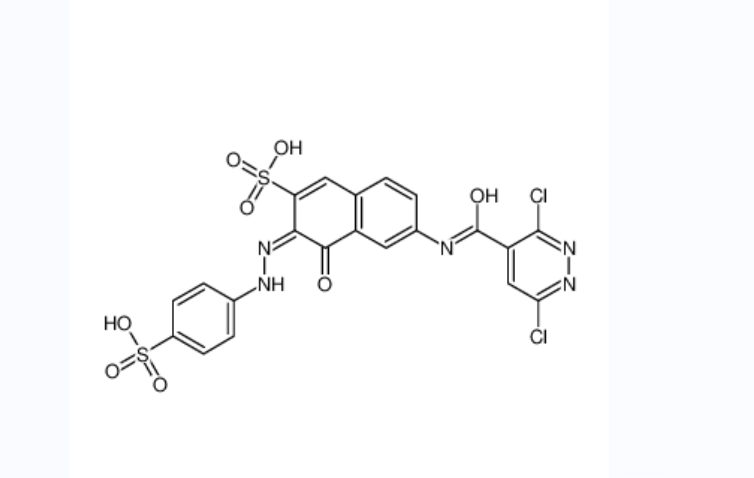 (3E)-6-[(3,6-dichloropyridazine-4-carbonyl)amino]-4-oxo-3-[(4-sulfophenyl)hydrazinylidene]naphthalen,(3E)-6-[(3,6-dichloropyridazine-4-carbonyl)amino]-4-oxo-3-[(4-sulfophenyl)hydrazinylidene]naphthalene-2-sulfonic acid