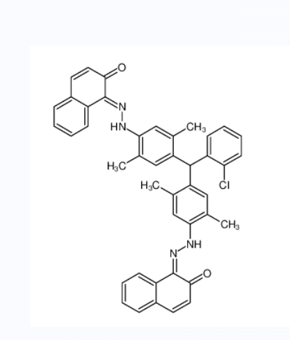 1,1'-[[(2-氯苯基)亚甲基]二[(2,5-二甲基-4,1-亚苯基)偶氮]]二(2-萘酚)