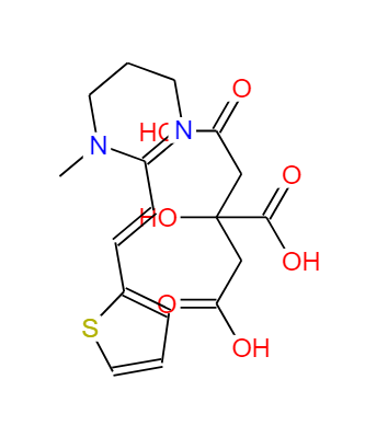 柠檬酸吡喃酯盐,(E)-1,4,5,6-tetrahydro-1-methyl-2-[2-(2-thienyl)vinyl]pyrimidine citrate (1:1)