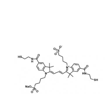 水溶性CY3 Bis SH  磺酸基Cy3-二巯基,diSulfo-Cy3 bis-Thiol