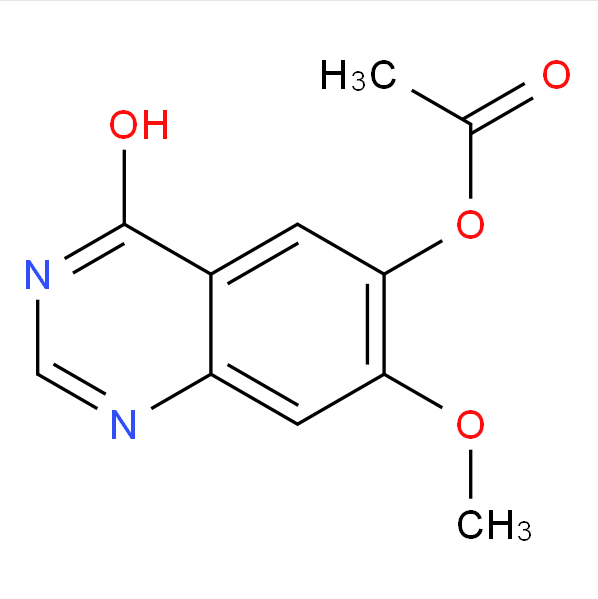3,4-二氢-7-甲氧基-4-氧代喹唑啉-6-醇乙酸酯,3,4-Dihydro-4-oxo-6-acetoxy-7-methoxyquinazoline