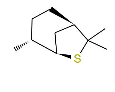 (1R,4R,5R)-4,7,7-三甲基-6-硫代二环[3.2.1]辛烷,Isothiocineole