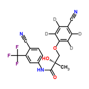 (2S)-3-(4-氰基苯氧基-2,3,5,6-D4)-N-[4-氰基-3-(三氟甲基)苯基]-2-羟基-2-甲基丙酰胺,MK-2866