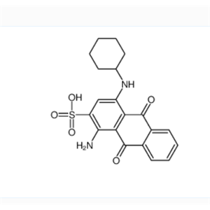 1-氨基-4-(环己基氨基)-9,10-二氢-9,10-二氧代蒽-2-磺酸,1-amino-4-(cyclohexylamino)-9,10-dihydro-9,10-dioxoanthracene-2-sulphonic acid
