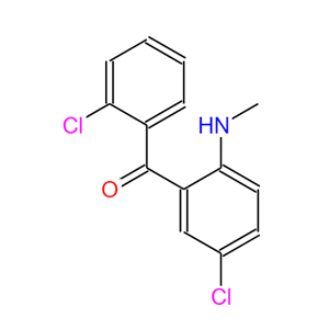 (5-氯-2-(甲基氨基)苯基)(2-氯苯基)甲酮,2,5-DICHLORO-2-(METHYLAMINO)BENZOPHENONE