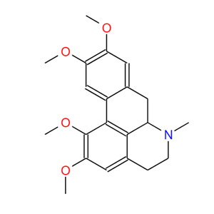 海罂粟碱,1,2,9,10-tetramethoxy-6-methyl-5,6,6a,7-tetrahydro-4H-dibenzo[de,g]quinoline