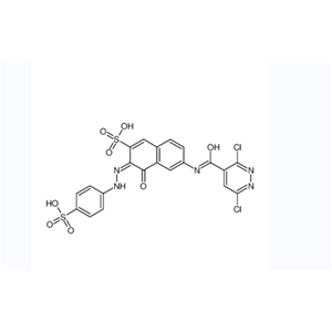 (3E)-6-[(3,6-dichloropyridazine-4-carbonyl)amino]-4-oxo-3-[(4-sulfophenyl)hydrazinylidene]naphthalen,(3E)-6-[(3,6-dichloropyridazine-4-carbonyl)amino]-4-oxo-3-[(4-sulfophenyl)hydrazinylidene]naphthalene-2-sulfonic acid