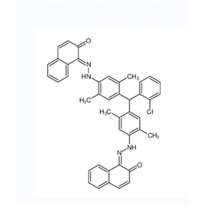 1,1'-[[(2-氯苯基)亞甲基]二[(2,5-二甲基-4,1-亞苯基)偶氮]]二(2-萘酚)	