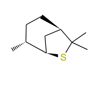 (1R,4R,5R)-4,7,7-三甲基-6-硫代二环[3.2.1]辛烷,Isothiocineole