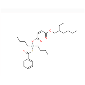4-[[(硫代苯甲酰基)二丁基锡烷基]氧基]-4-氧代异巴豆酸 2-乙基己基酯,2-ethylhexyl 4-[[(benzoylthio)dibutylstannyl]oxy]-4-oxoisocrotonate